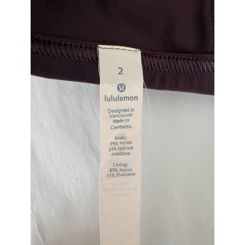 Lululemon Laced With Intent Bra Sz 2 A/B Black Currant EUC - Picture 6 of 6
